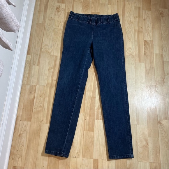 Soft Surroundings Womens Dark Wash On Denim Pants Size Small - Picture 1 of 6
